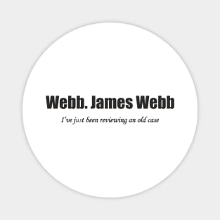 James Webb reviewering (solid black) Magnet